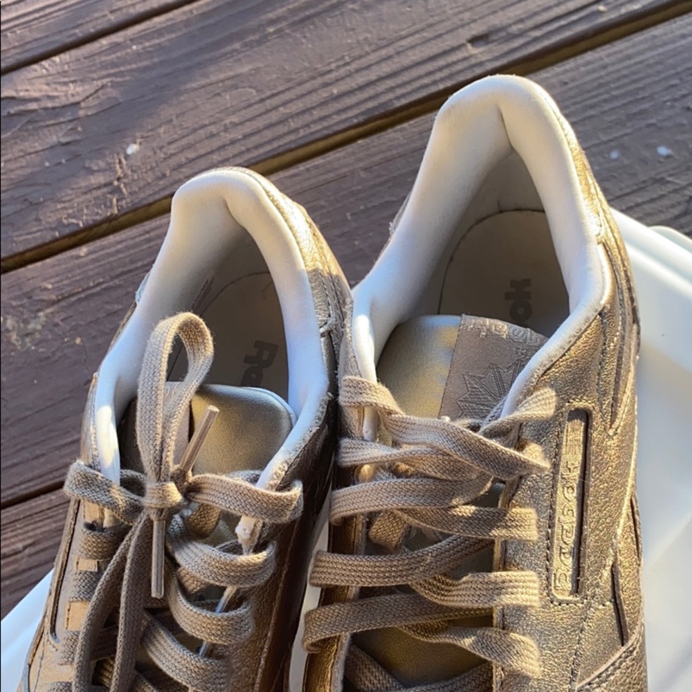 Gold Reebok Sneakers - Picture 4 of 4